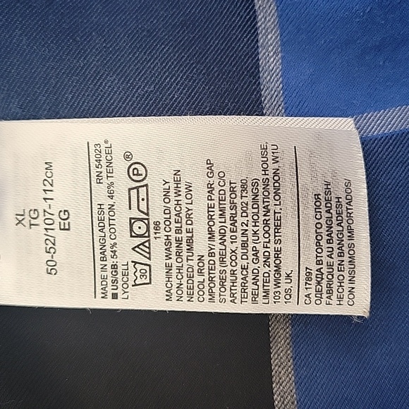 Banana Republic Plaid Untucked Slim Fit Long Sleeve Button Down Shirt Size XL - Picture 7 of 9